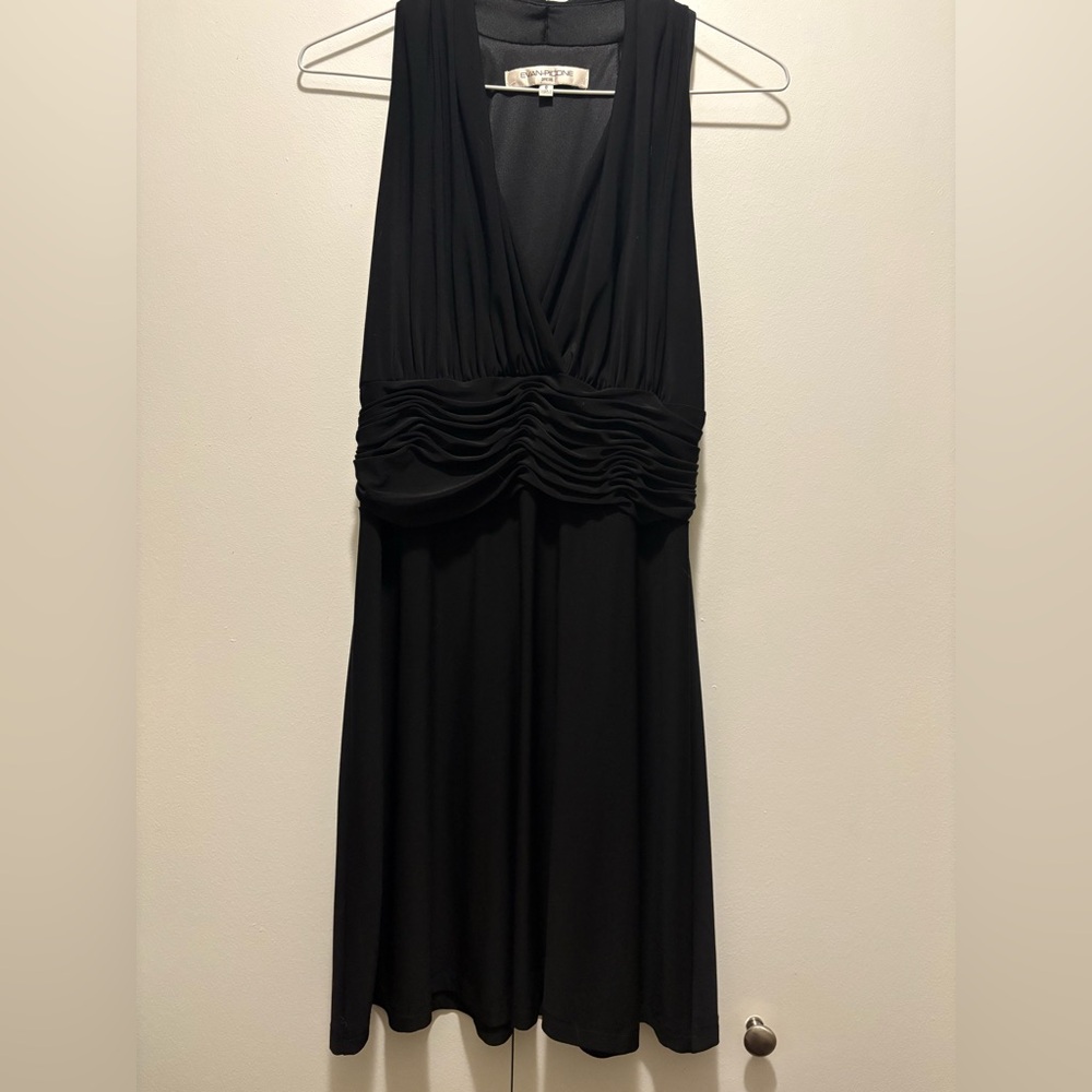 Evan Picone Black Backless Dress